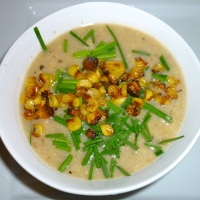 Roasted corn soup